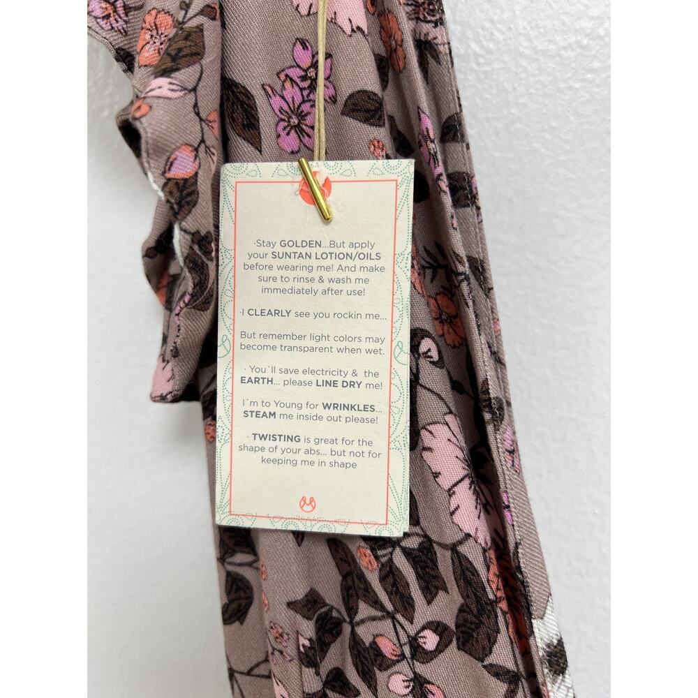Maaji Ditsy Fortunata Long Cotton Linen Floral Dress Maxi Size M A000656 - Picture 10 of 12